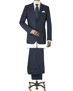 Navy Stripe Tailored Suit