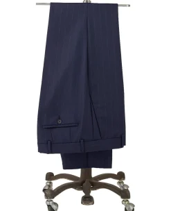 Navy Stripe Tailored Suit Trousers