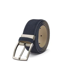 Navy Suede Belt