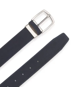 Navy Suede Belt