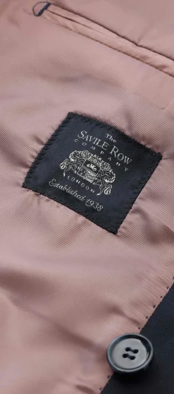Navy Wool-Blend Double-Breasted Suit