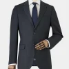 Navy Wool-Blend Prince of Wales Check Suit