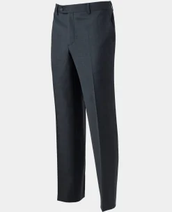 Navy Wool-Blend Prince of Wales Check Suit