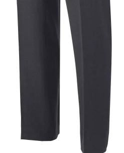 Navy Wool Linen Blend Suit Trousers