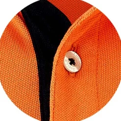 Orange Cotton Pique Short Sleeve Polo Shirt
