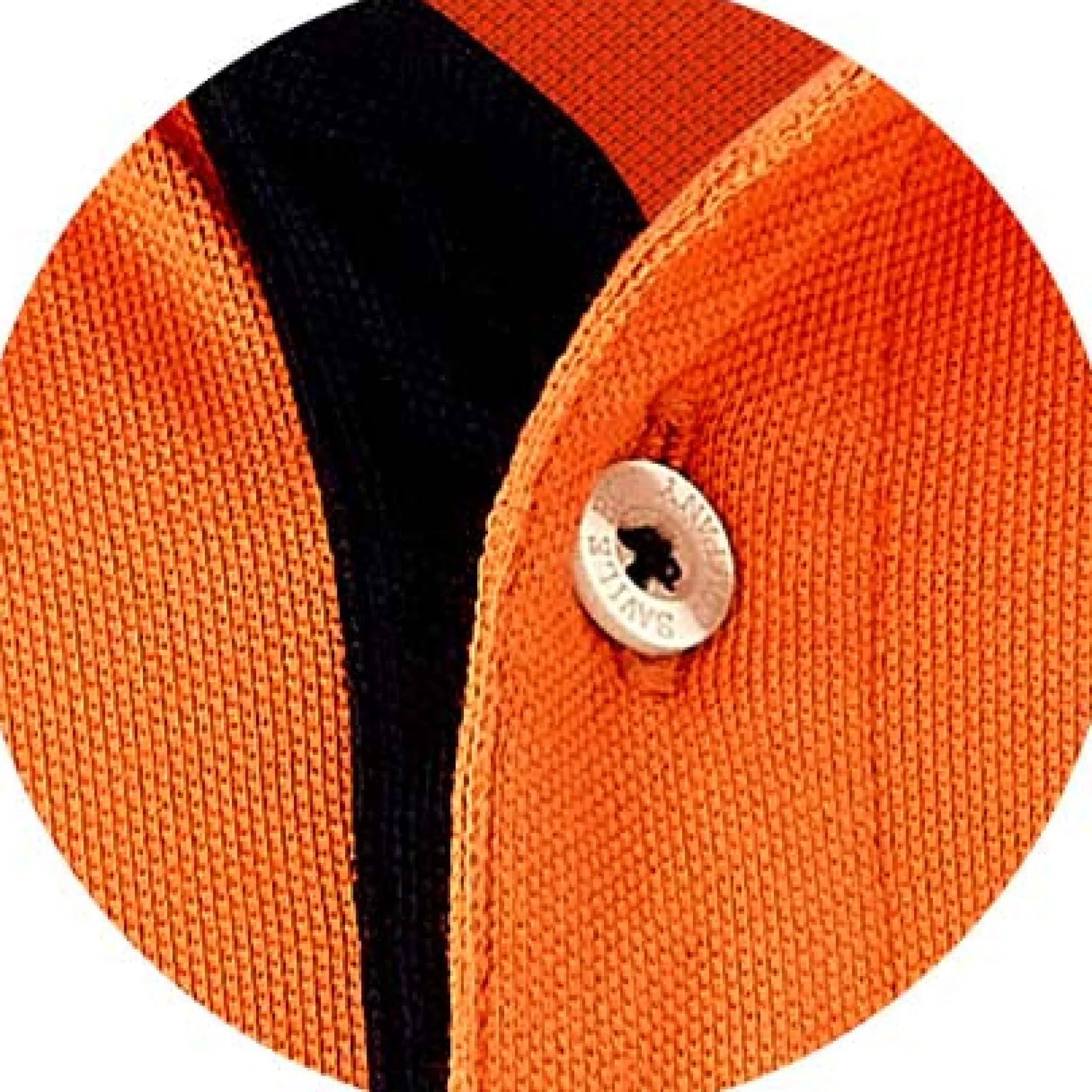 Orange Cotton Pique Short Sleeve Polo Shirt