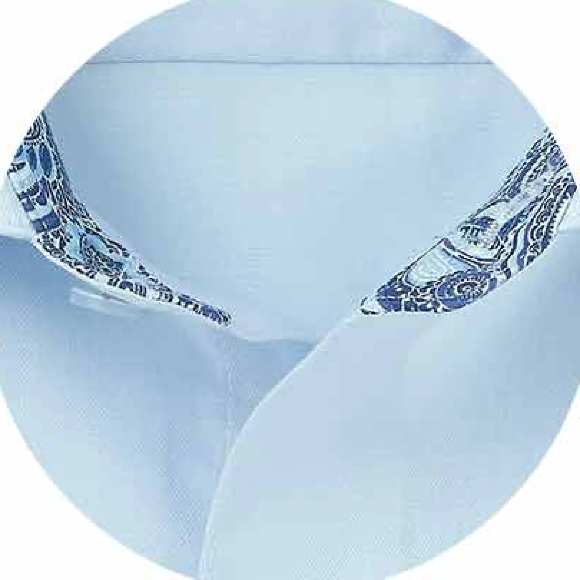 Pale Blue Cotton Twill Classic Fit Smart-Casual Shirt - Single Cuff