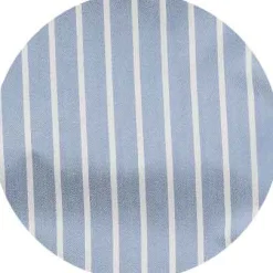 Pale Blue Cotton Twill Wide Stripe Lounge Pants