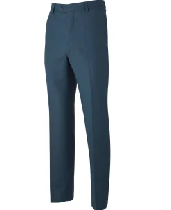 Petrol Blue Wool-Blend Tailored Suit Trousers