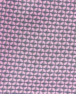 Pink Chain Silk Pocket Square