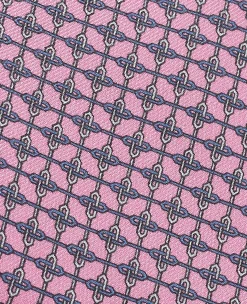 Pink Chain Silk Tie