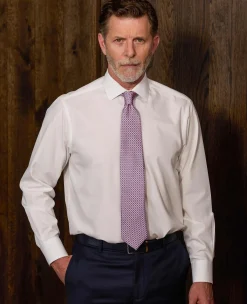 Pink Chain Silk Tie