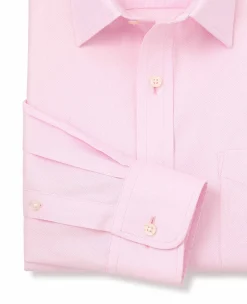 Pink Cotton Classic Fit Non-Iron Shirt - Single Cuff