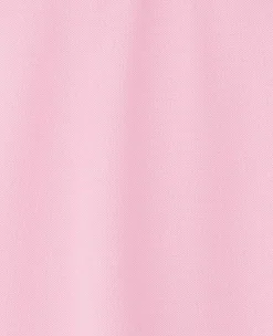 Pink Cotton Pique Short Sleeve Polo Shirt