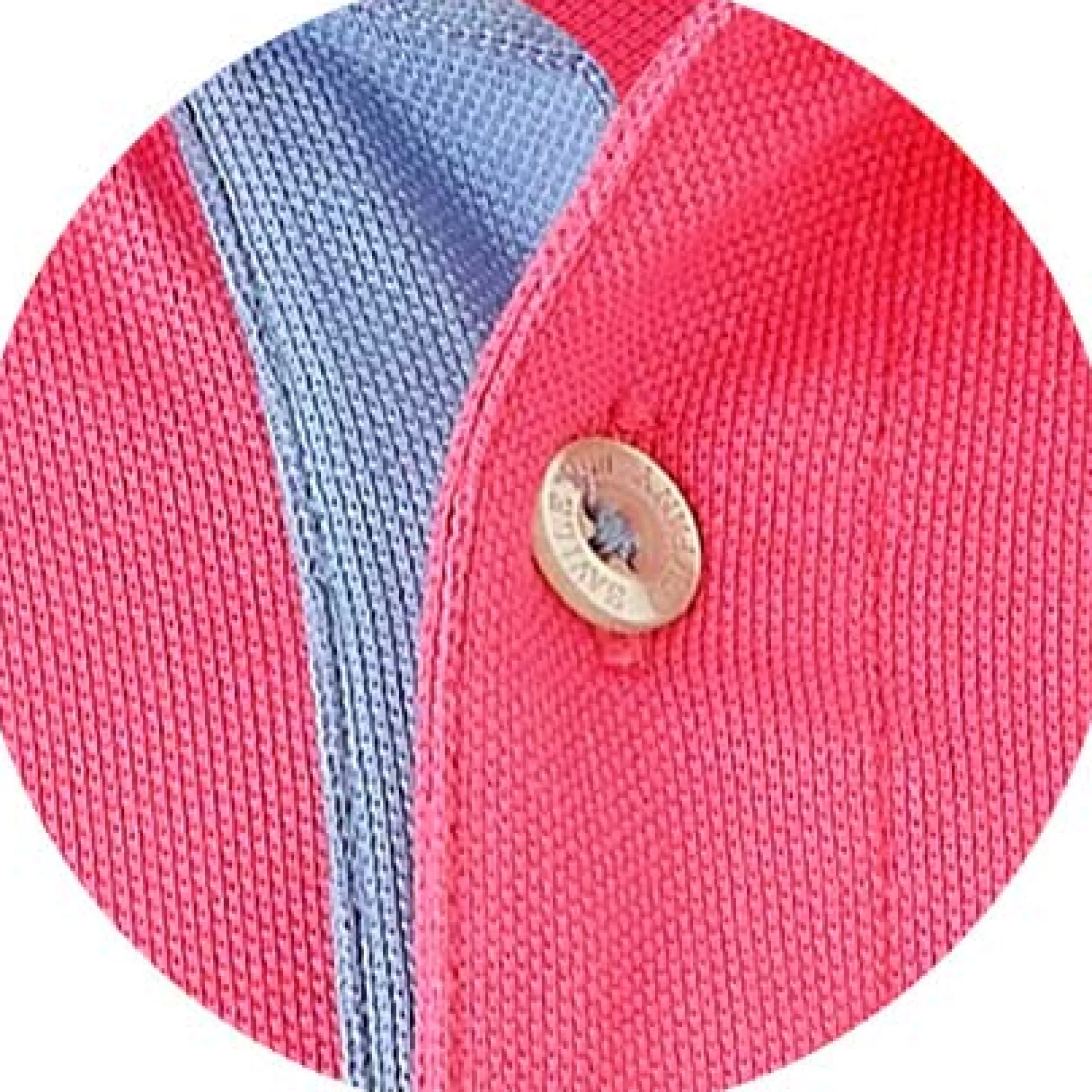 Pink Cotton Pique Short Sleeve Polo Shirt