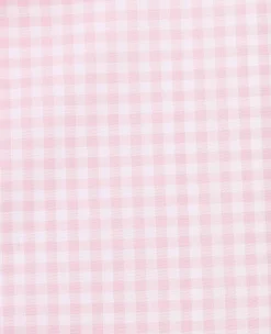 Pink Cotton Poplin Gingham Check Classic Fit Formal Shirt - Single Cuff