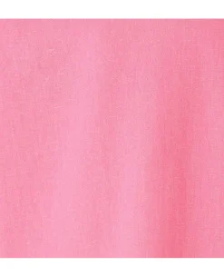 Pink Linen Cotton Classic Fit Short Sleeve Button-Down Casual Shirt