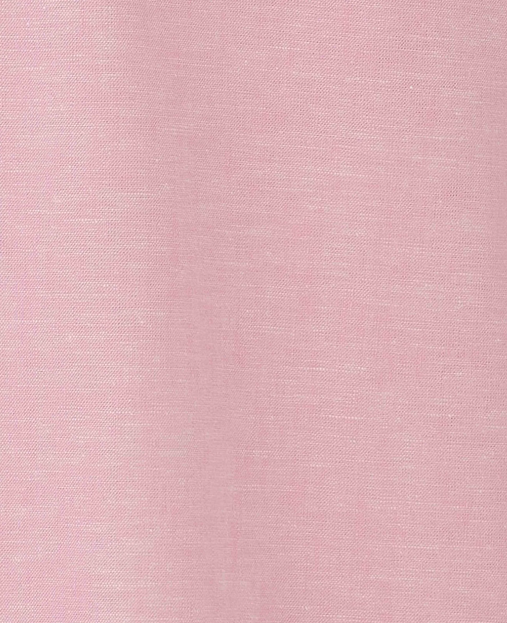 Pink Linen Cotton Classic Fit Button-Down Casual Shirt