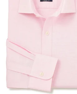 Pink Pinpoint Cotton Classic Fit Formal Shirt - Single Cuff