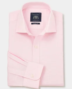 Pink Pinpoint Cotton Classic Fit Formal Shirt - Single Cuff
