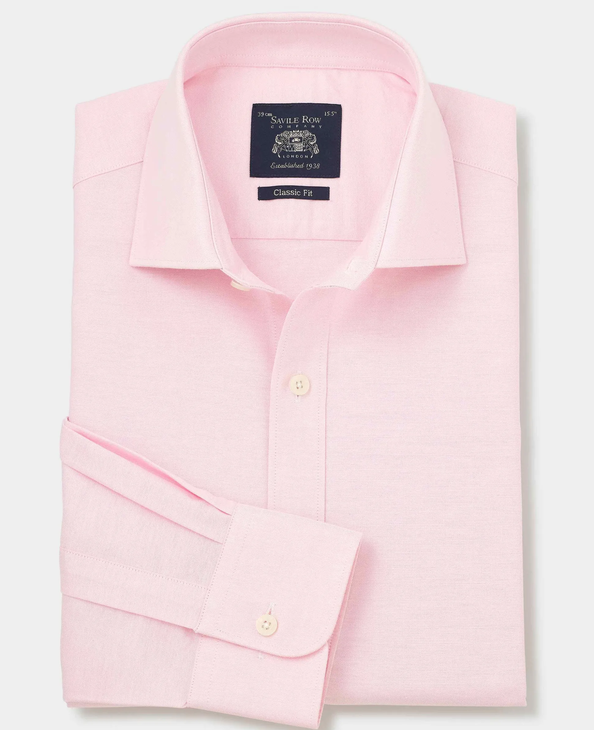 Pink Pinpoint Cotton Classic Fit Formal Shirt - Single Cuff