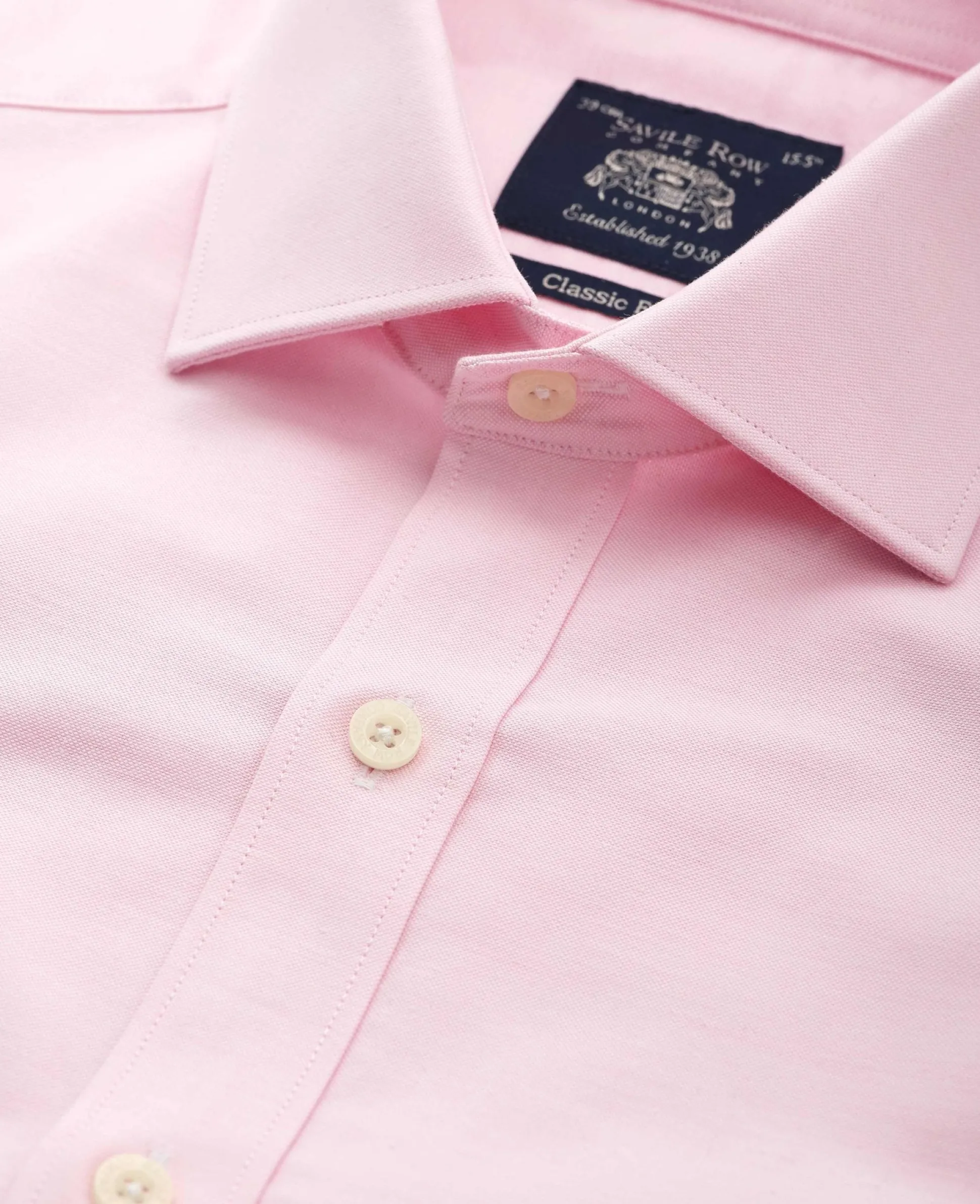 Pink Pinpoint Cotton Classic Fit Formal Shirt - Single Cuff