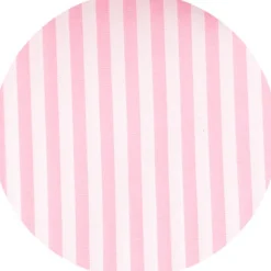 Pink Stripe Classic Fit Contrast Collar Formal Shirt With White Collar & Double Cuffs