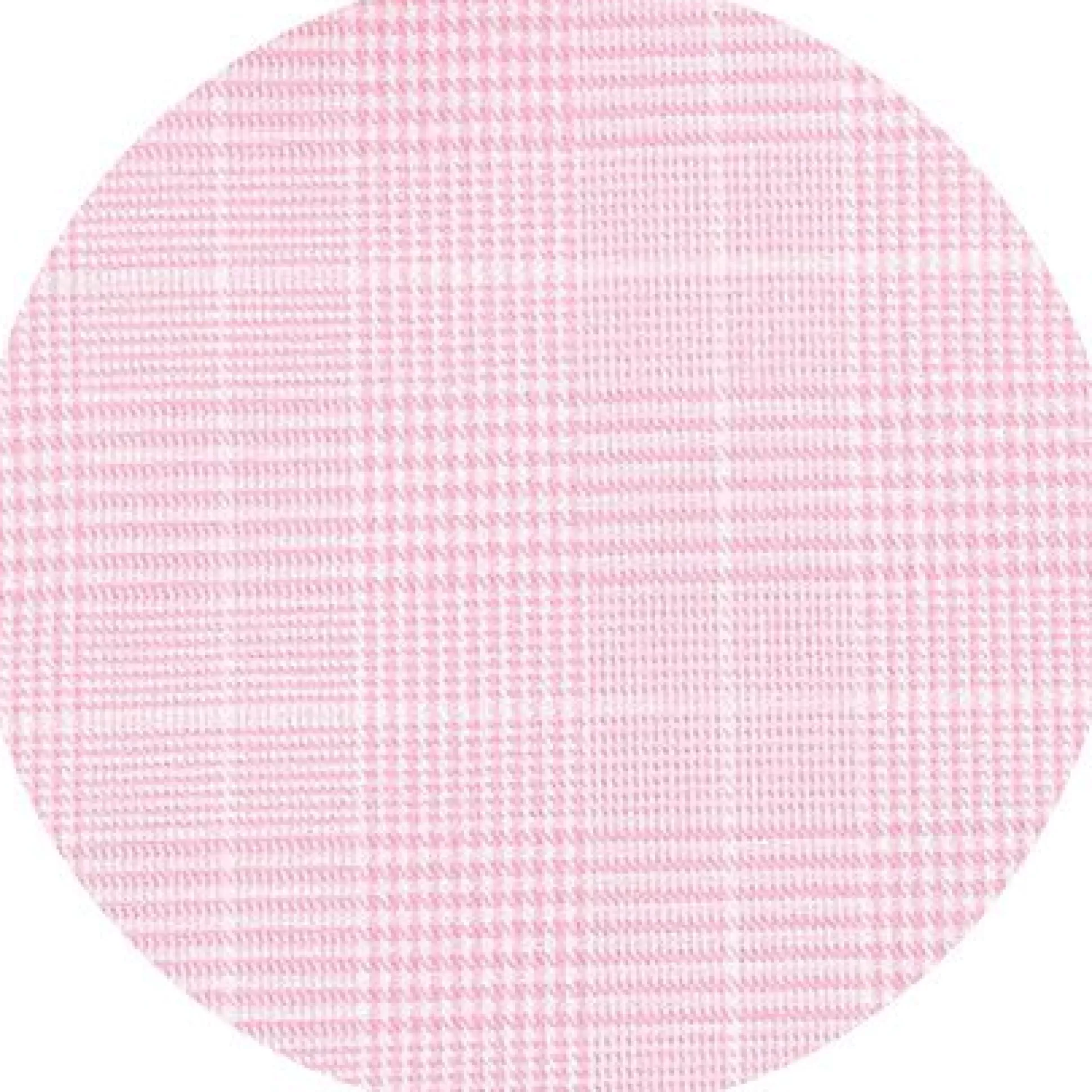Pink White Cotton Prince of Wales Check Slim Fit Formal Shirt - Double Cuff
