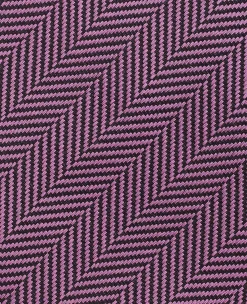 Purple Herringbone Seven Fold Silk Tie