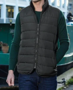 100% Recycled Dark Grey Quilted Gilet