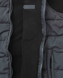 100% Recycled Dark Grey Quilted Gilet