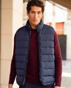 100% Recycled Navy Quilted Gilet