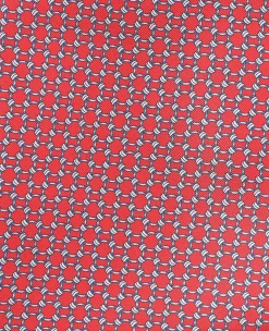 Red Chain Silk Pocket Square