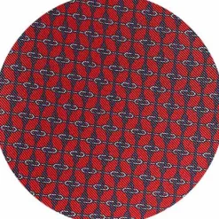 Red Chain Silk Pocket Square