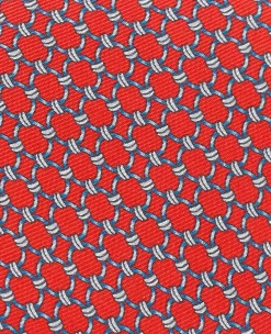 Red Chain Silk Tie
