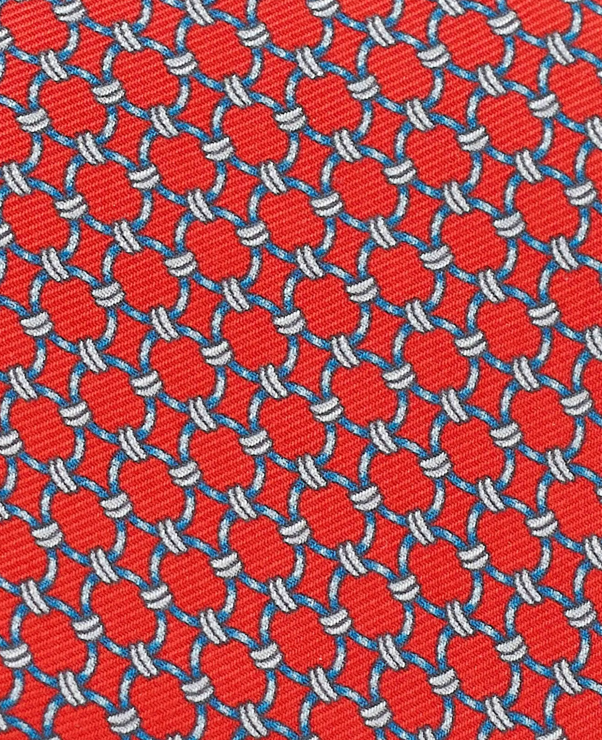 Red Chain Silk Tie