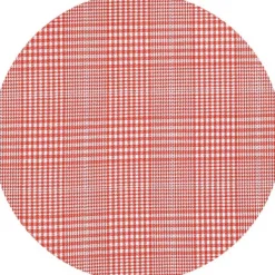 Red Cotton Prince of Wales Check Classic Fit Winchester Formal Shirt - Double Cuff