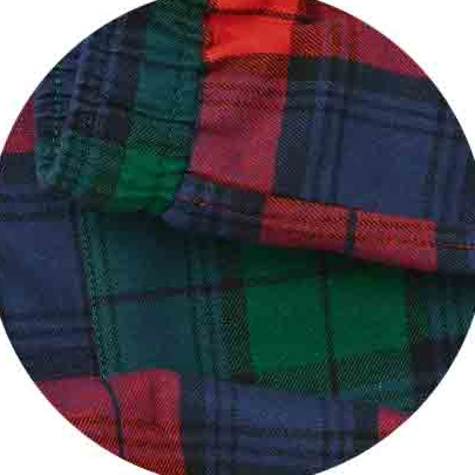 Red Multi Brushed Cotton Twill Window Check Lounge Pants
