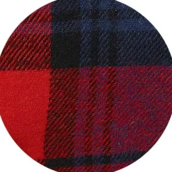 Red Multi Brushed Cotton Twill Window Check Pyjamas