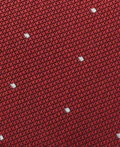 Red Spot Silk Tie
