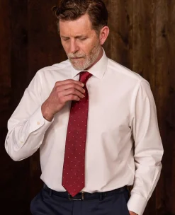 Red Spot Silk Tie