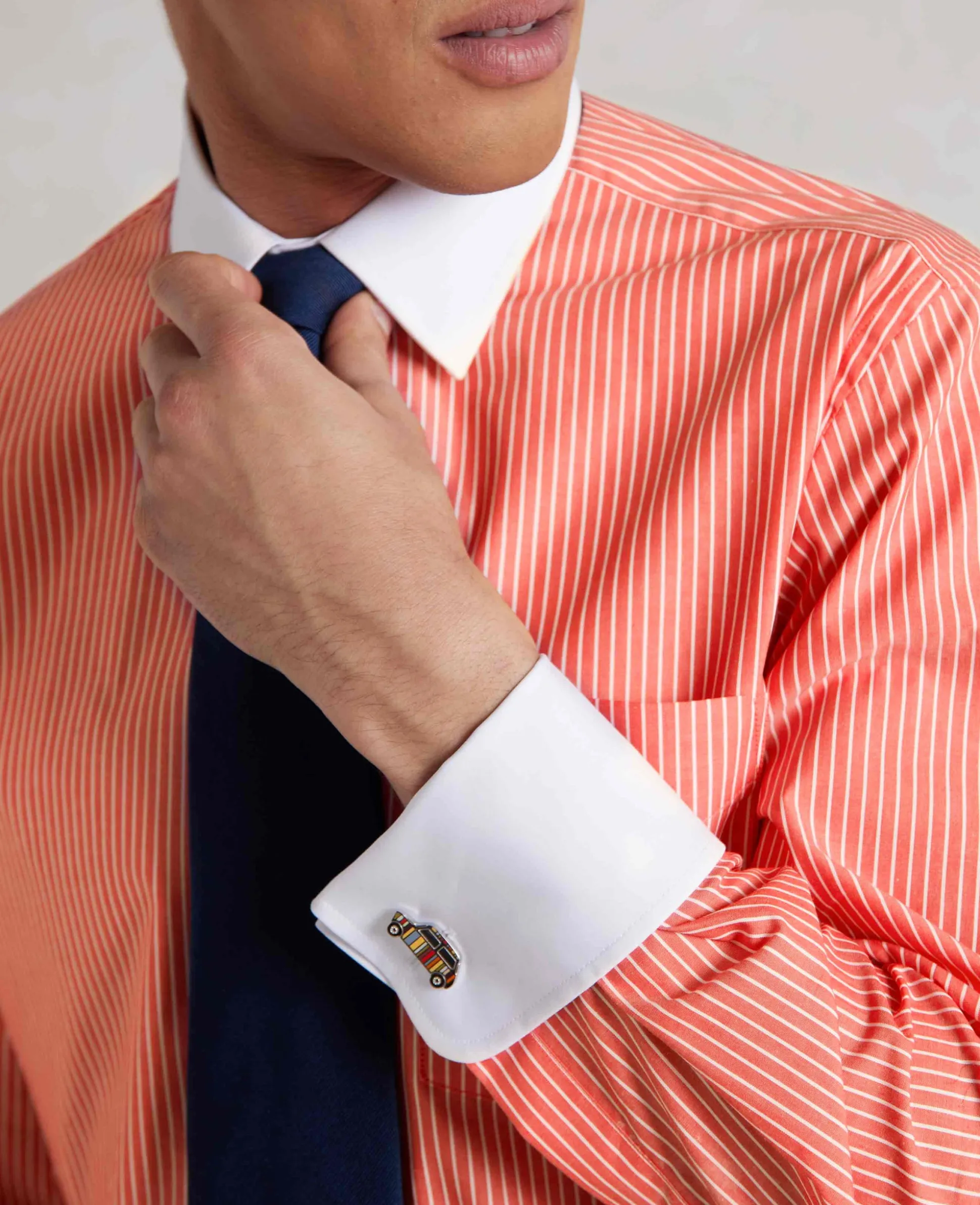 Silver Tone Rhodium Plated Car Cufflinks