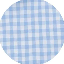 Sky Blue Cotton Gingham Classic Fit Formal Shirt - Single Cuff