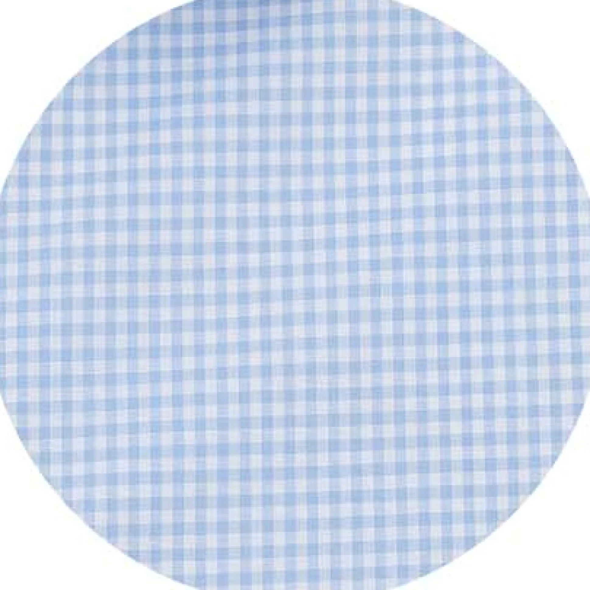 Sky Blue Cotton Gingham Slim Fit Formal Shirt - Single Cuff