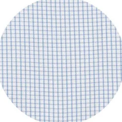 Sky Blue Cotton Window Check Classic Fit Winchester Formal Shirt - Double Cuff
