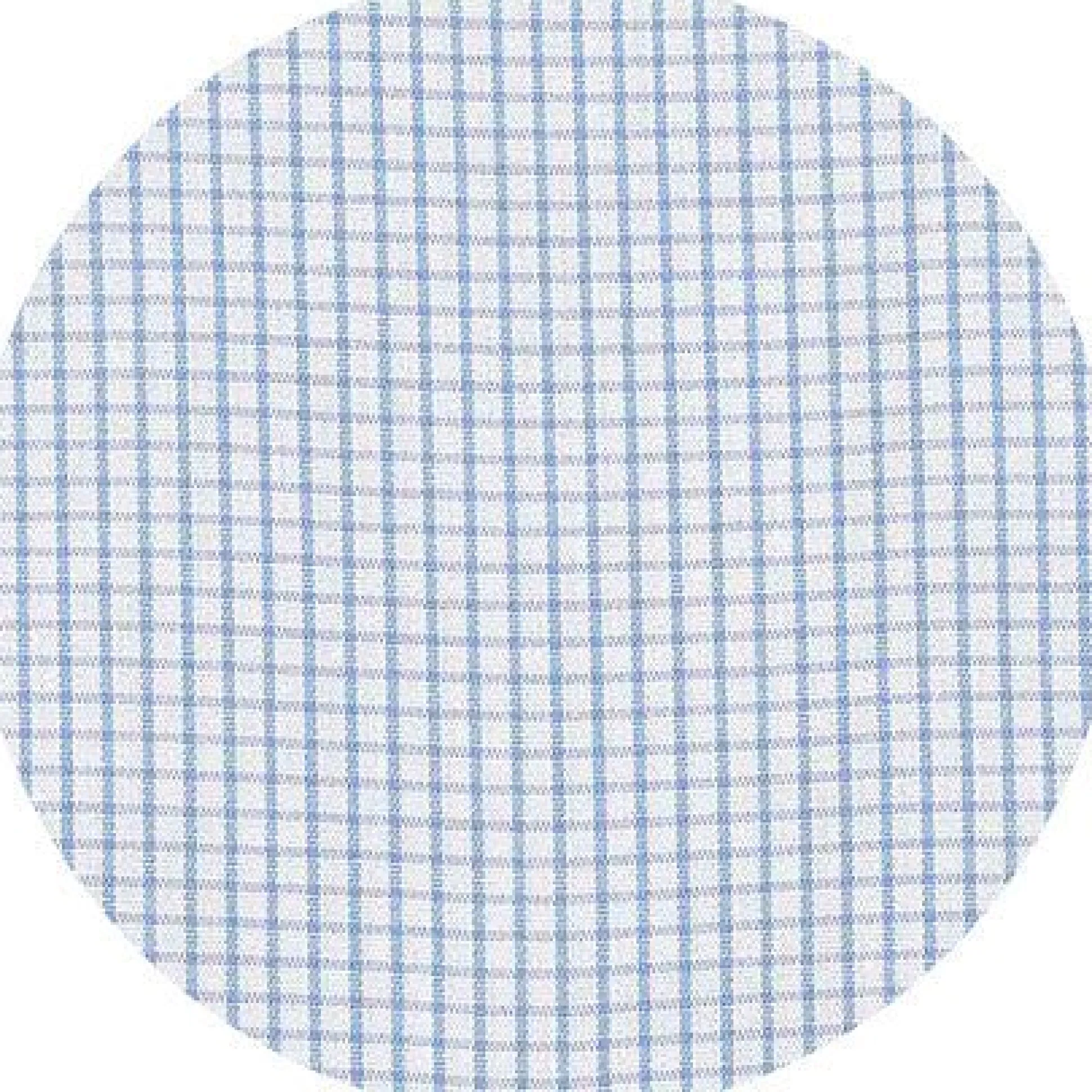Sky Blue Cotton Window Check Classic Fit Winchester Formal Shirt - Double Cuff