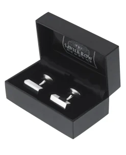 Sterling Silver Block Engravable Cufflinks