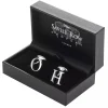 Sterling Silver Initial Single Letter Cufflink