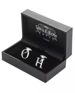Sterling Silver Initial Single Letter Cufflink