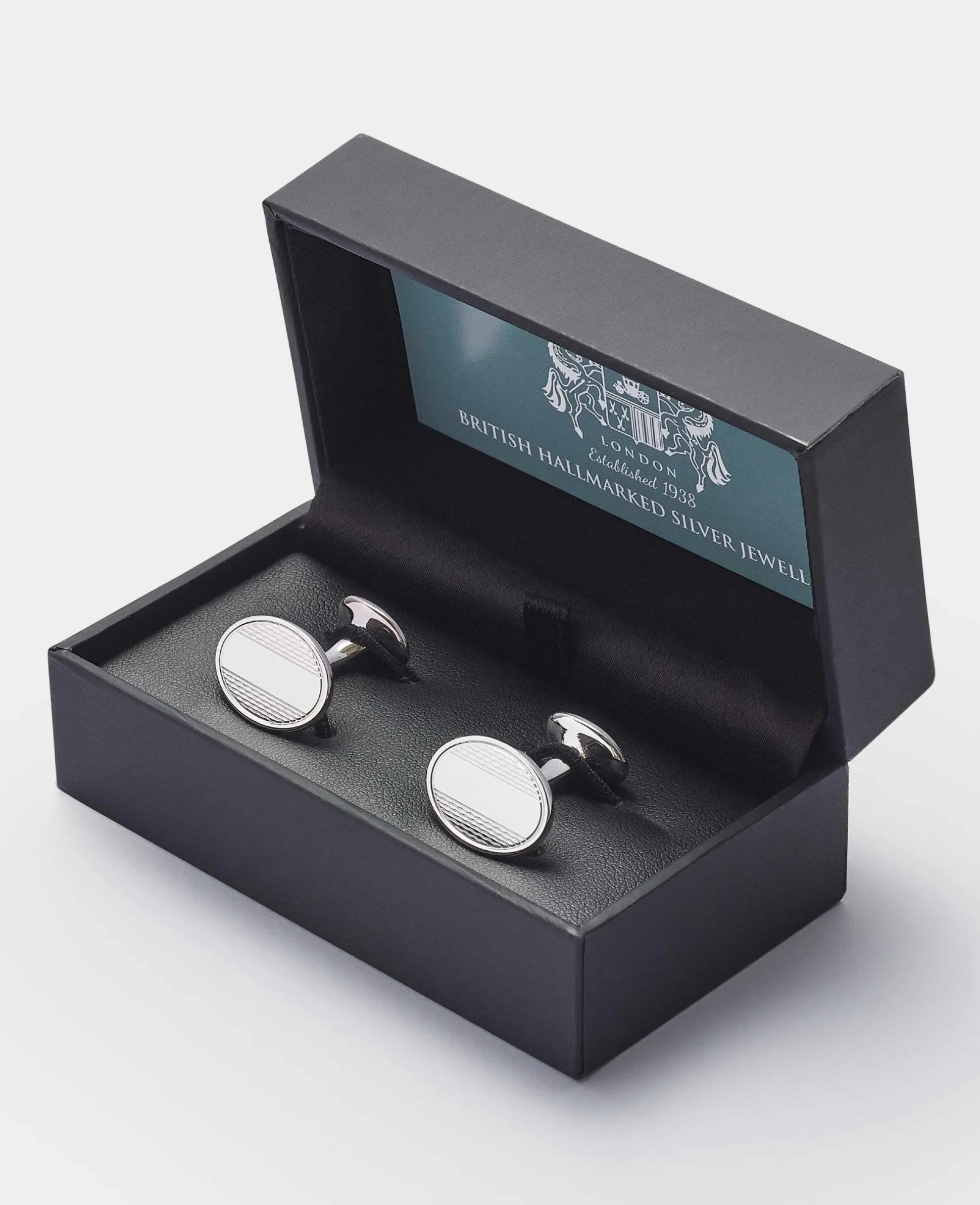 Sterling Silver Turned Push Cufflinks